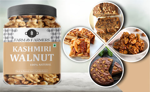 Farm & Farmers Premium Walnuts Without Shell Kernels Akhrot Giri Dry Fruits, 175 gm
