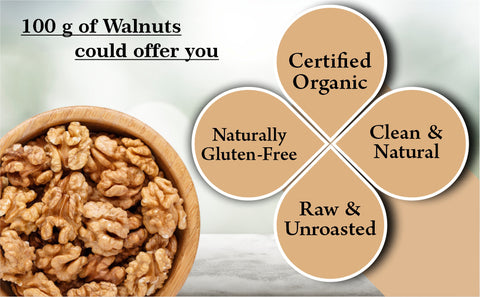 Farm & Farmers Premium Walnuts Without Shell Kernels Akhrot Giri Dry Fruits, 175 gm